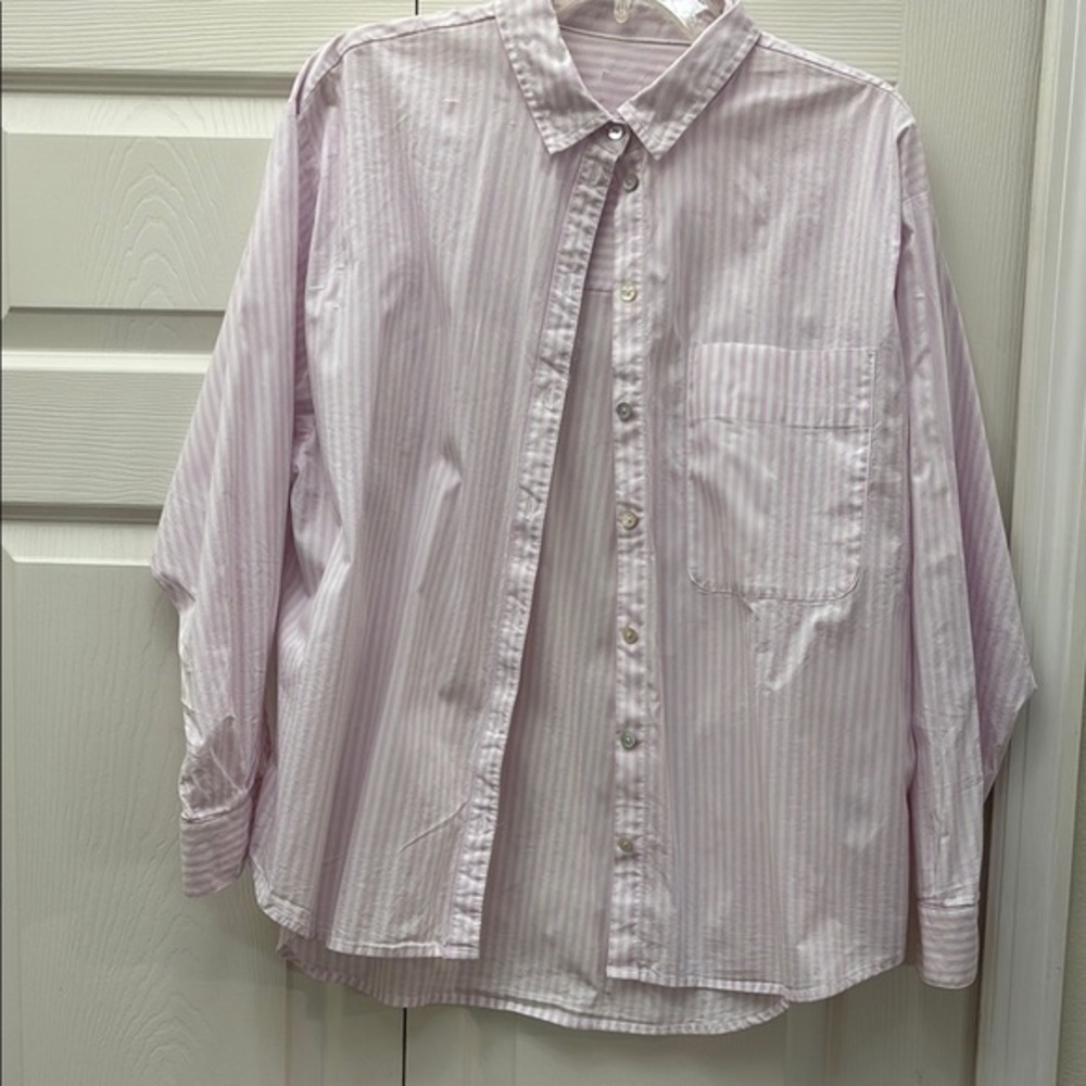 Classic Pink Striped Women’s Shirt